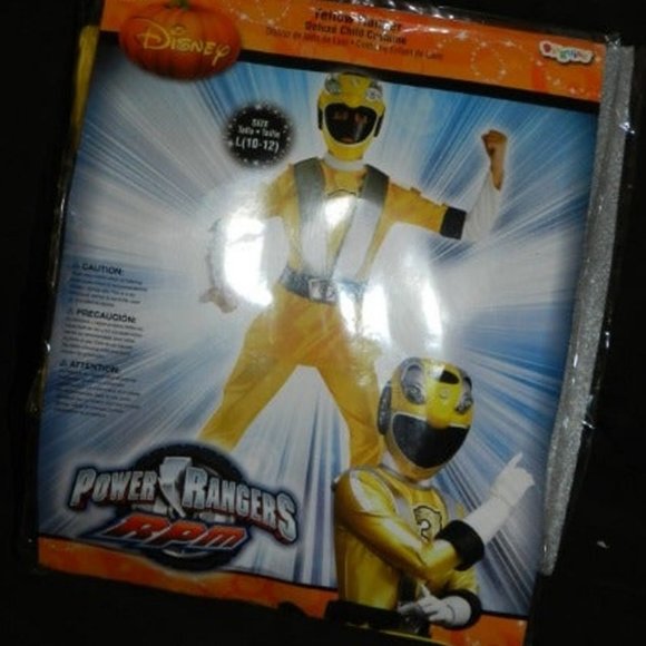 Power Ranger Yellow RPM Child Costume Large 10-12 NEW - Picture 2 of 7